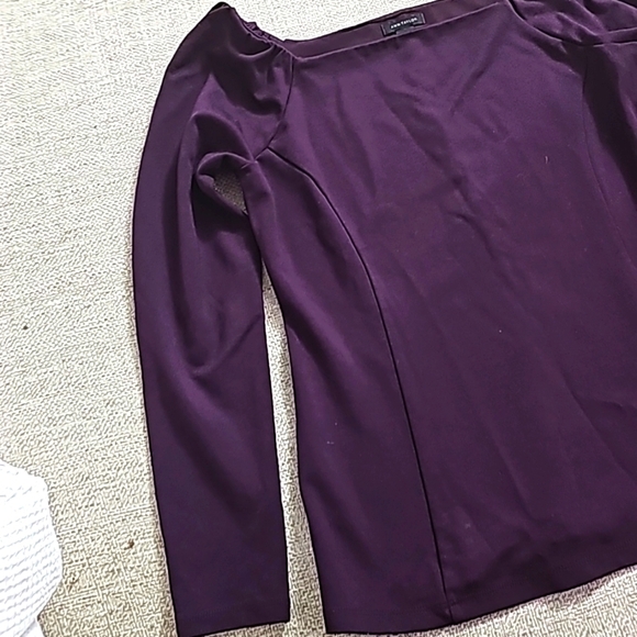 Ann Taylor Dark purple 💜 Tailored top xs - Picture 4 of 9